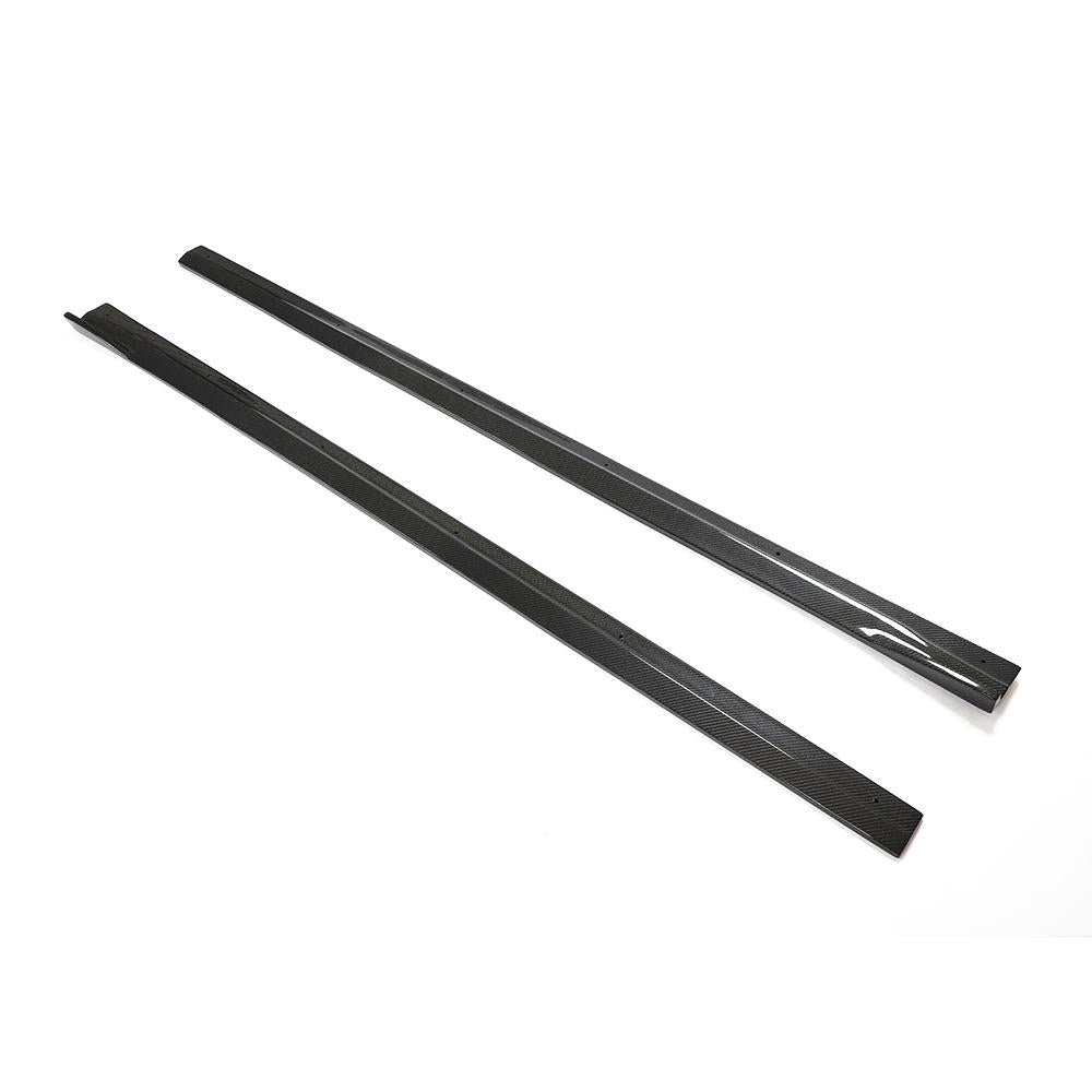 BMW M2 F87 OEM Style Carbon Fibre Side Skirt Extensions — side profile